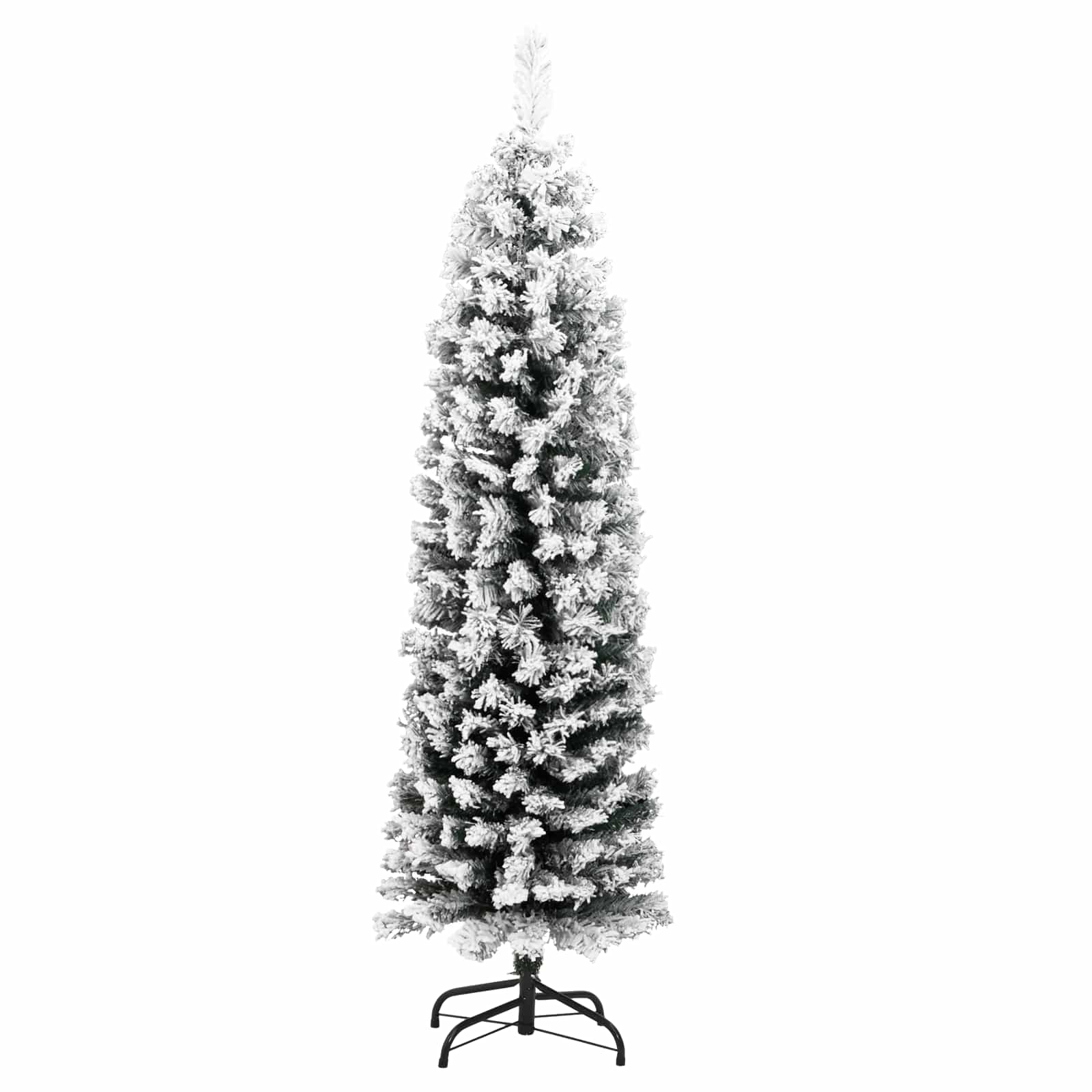 vidaXL Sztuczna choinka z podstawą Zielony 150 cm PVC, stal i plastik