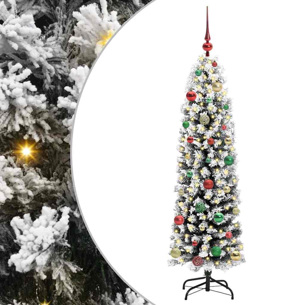 vidaXL Sztuczna choinka z podstawą Zielony 150 cm PVC, stal i plastik