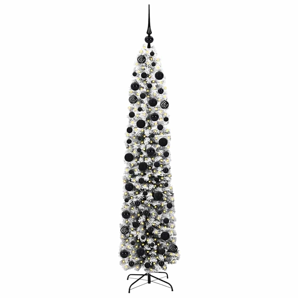 vidaXL Sztuczna choinka z podstawą Zielony 180 cm PVC, stal i plastik