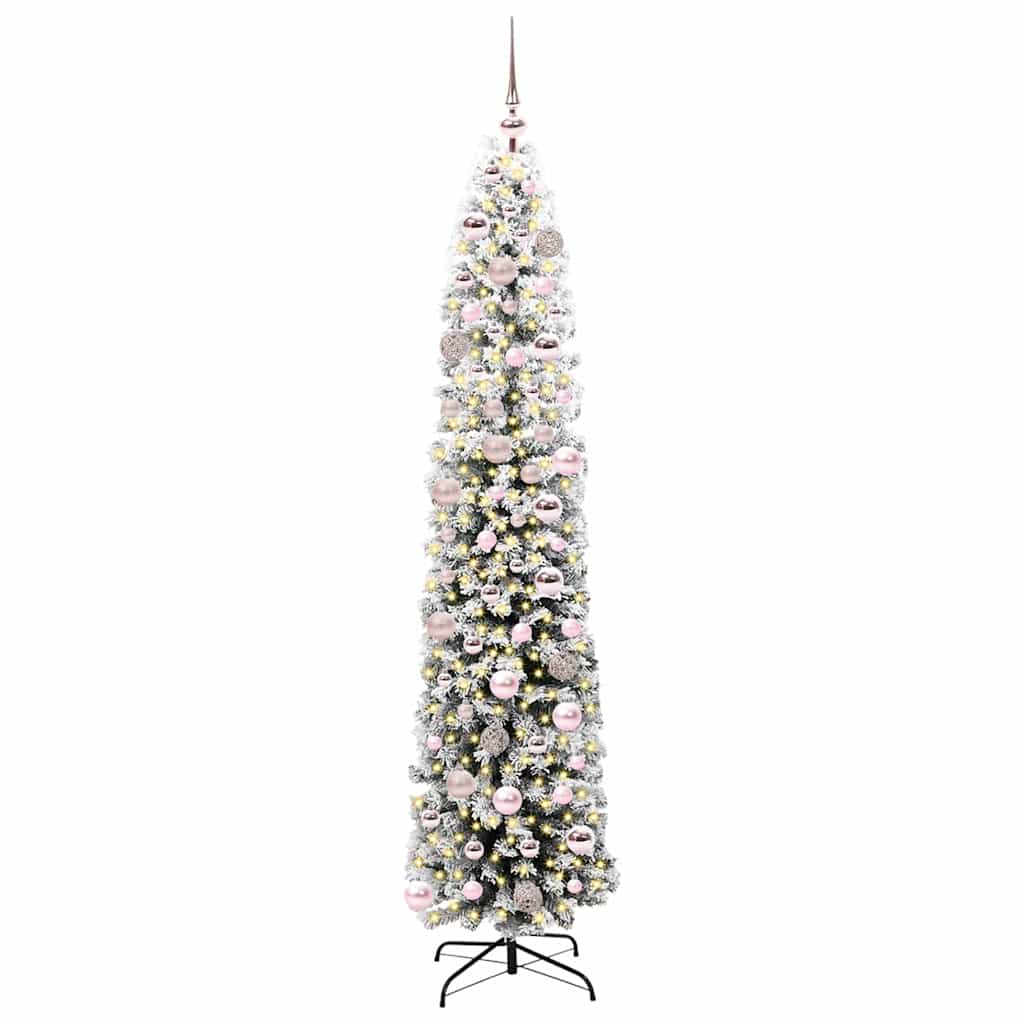 vidaXL Sztuczna choinka z podstawą Zielony 180 cm PVC, stal i plastik