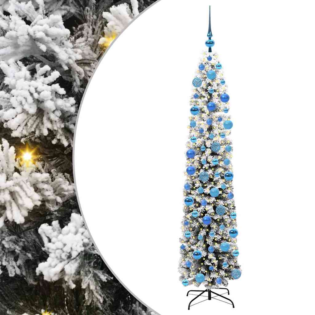 vidaXL Sztuczna choinka z podstawą Zielony 180 cm PVC, stal i plastik