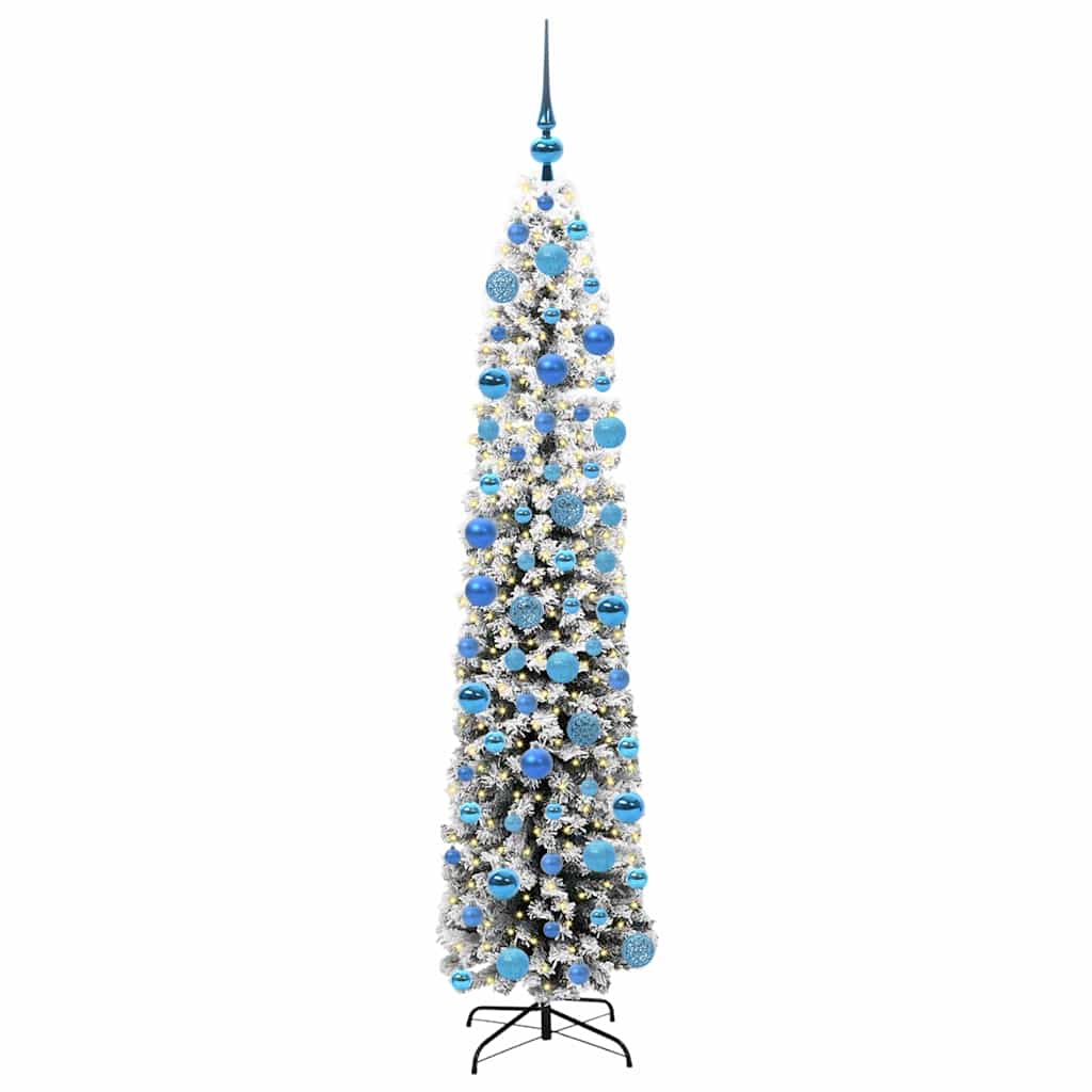 vidaXL Sztuczna choinka z podstawą Zielony 180 cm PVC, stal i plastik