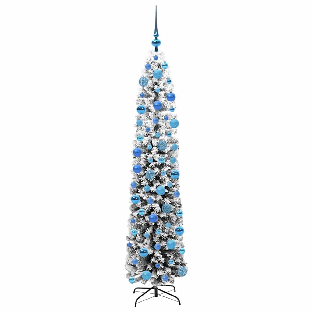 vidaXL Sztuczna choinka z podstawą Zielony 180 cm PVC, stal i plastik