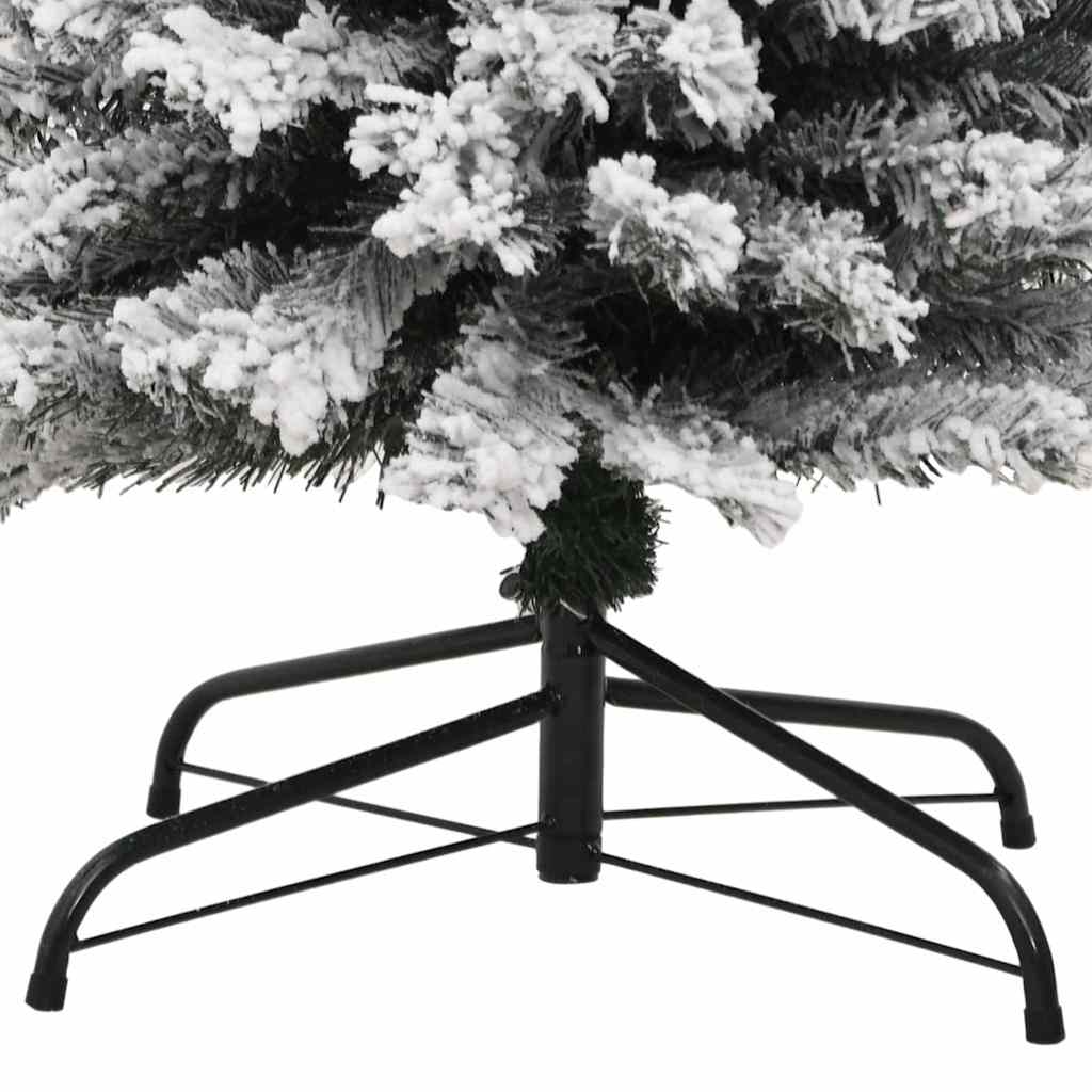 vidaXL Sztuczna choinka z podstawą Zielony 210 cm PVC, stal i plastik