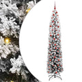 vidaXL Sztuczna choinka z podstawą Zielony 210 cm PVC, stal i plastik