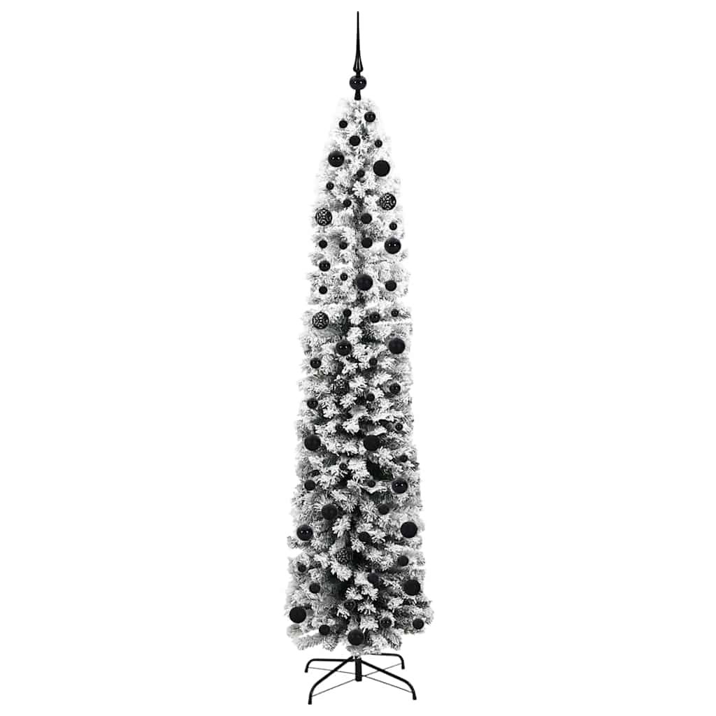 vidaXL Sztuczna choinka z podstawą Zielony 210 cm PVC, stal i plastik