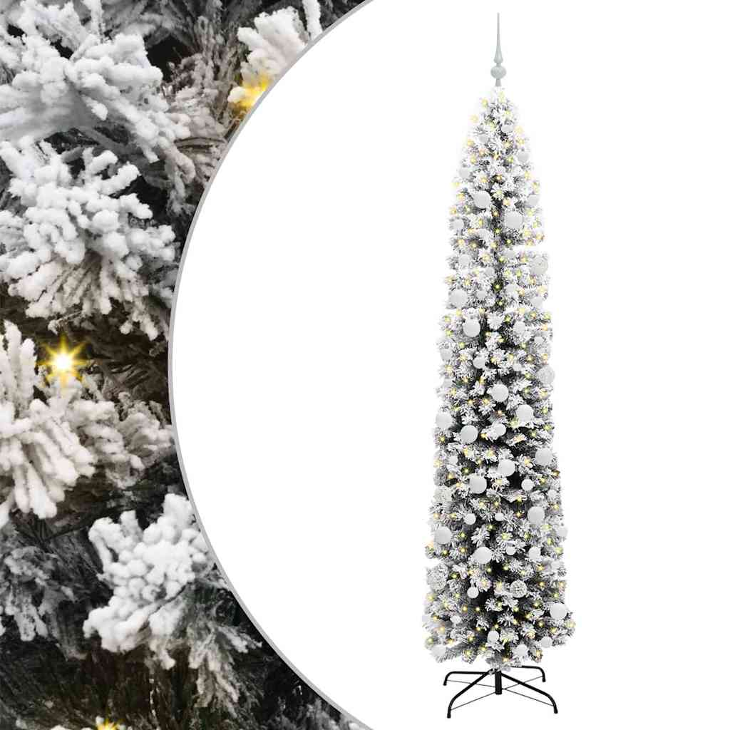 vidaXL Sztuczna choinka z podstawą Zielony 210 cm PVC, stal i plastik