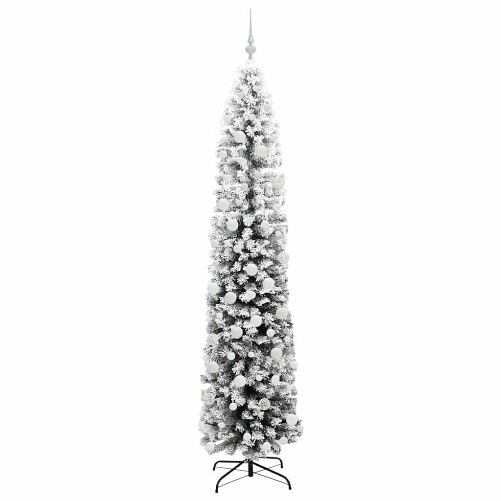 vidaXL Sztuczna choinka z podstawą Zielony 210 cm PVC, stal i plastik