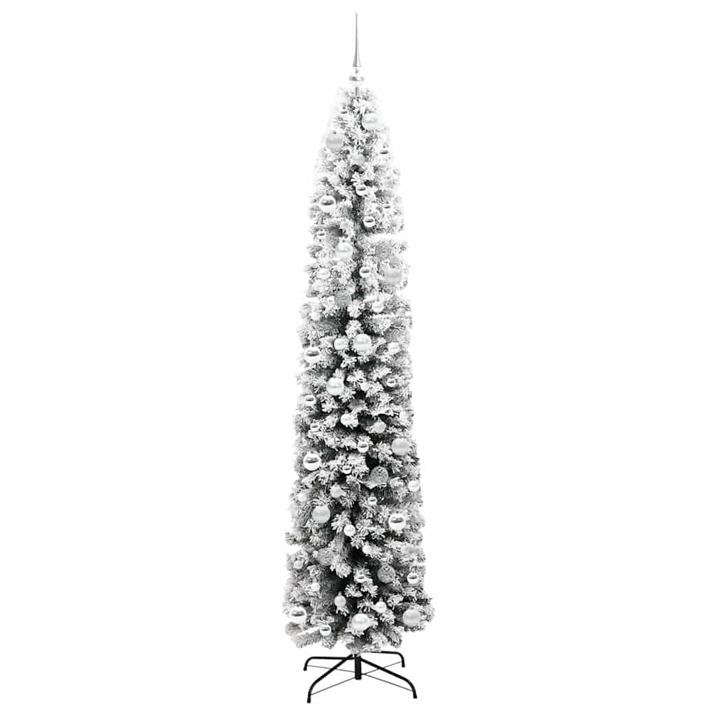 vidaXL Sztuczna choinka z podstawą Zielony 210 cm PVC, stal i plastik