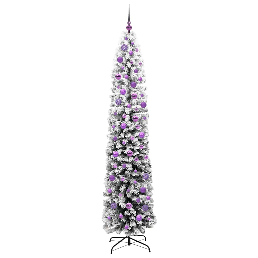 vidaXL Sztuczna choinka z podstawą Zielony 210 cm PVC, stal i plastik