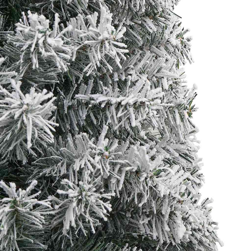 vidaXL Sztuczna choinka z podstawą Zielony 270 cm PVC, stal i plastik
