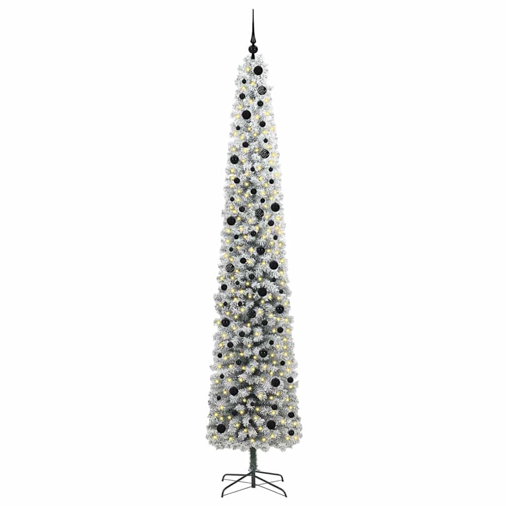 vidaXL Sztuczna choinka z podstawą Zielony 300 cm PVC, stal i plastik