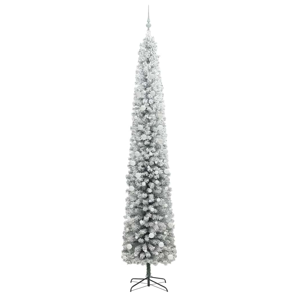 vidaXL Sztuczna choinka z podstawą Zielony 300 cm PVC, stal i plastik