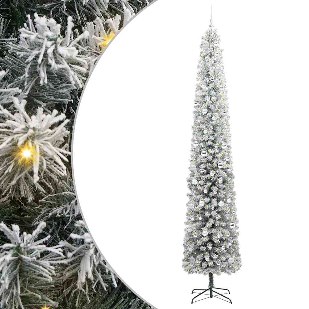 vidaXL Sztuczna choinka z podstawą Zielony 300 cm PVC, stal i plastik