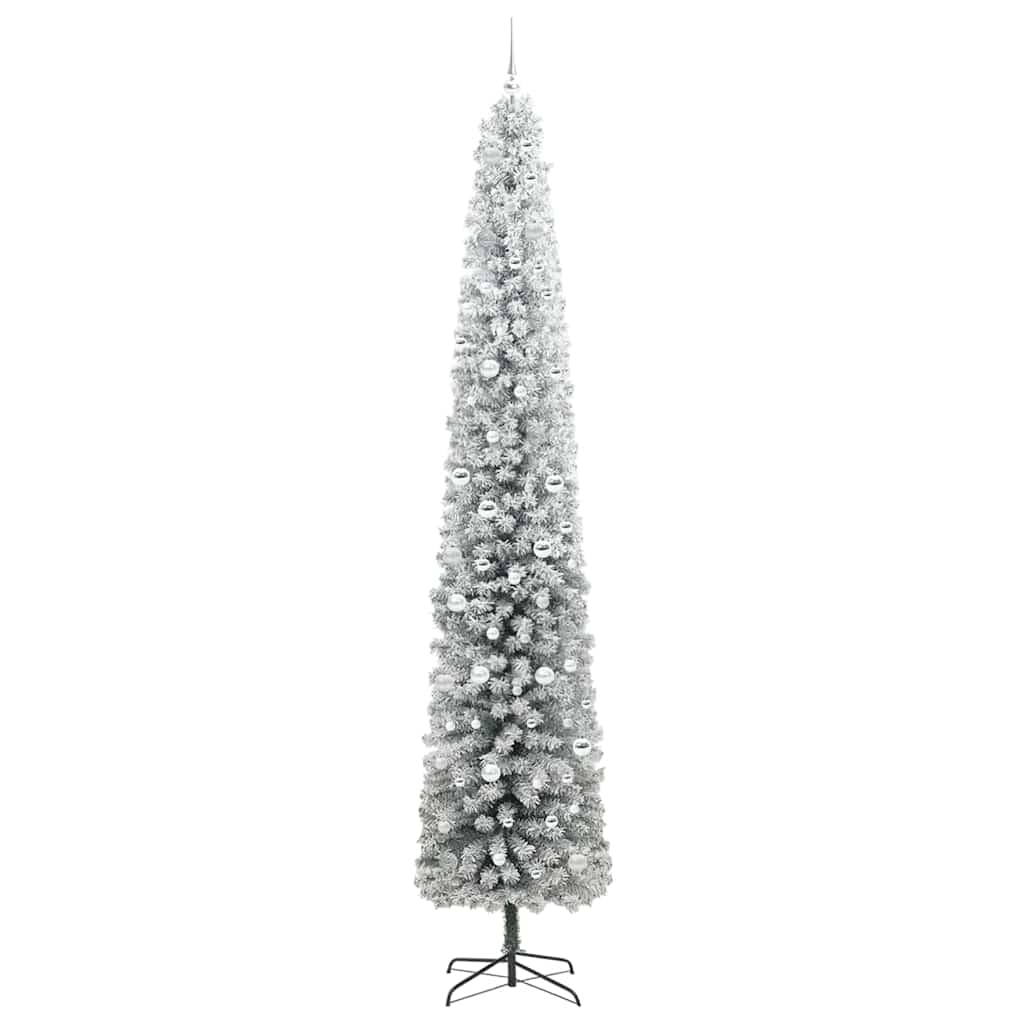 vidaXL Sztuczna choinka z podstawą Zielony 300 cm PVC, stal i plastik