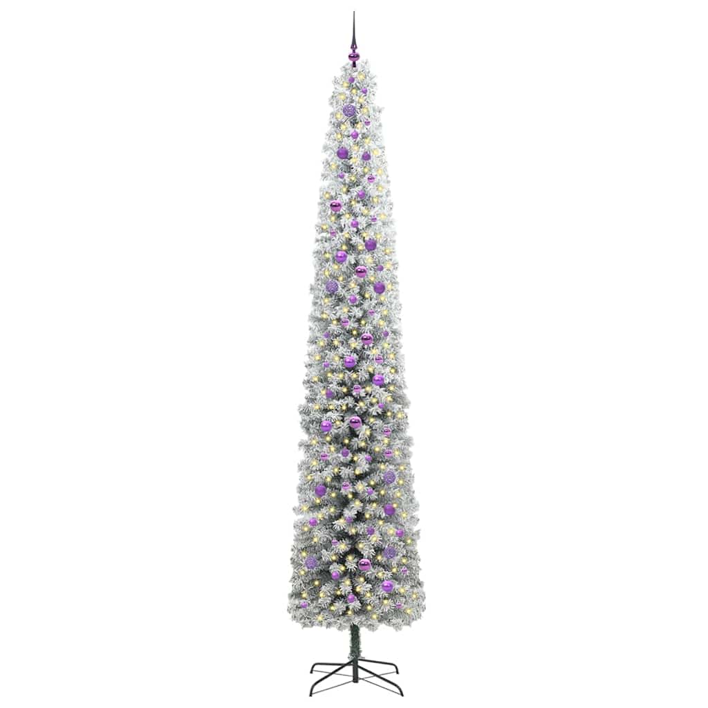 vidaXL Sztuczna choinka z podstawą Zielony 300 cm PVC, stal i plastik
