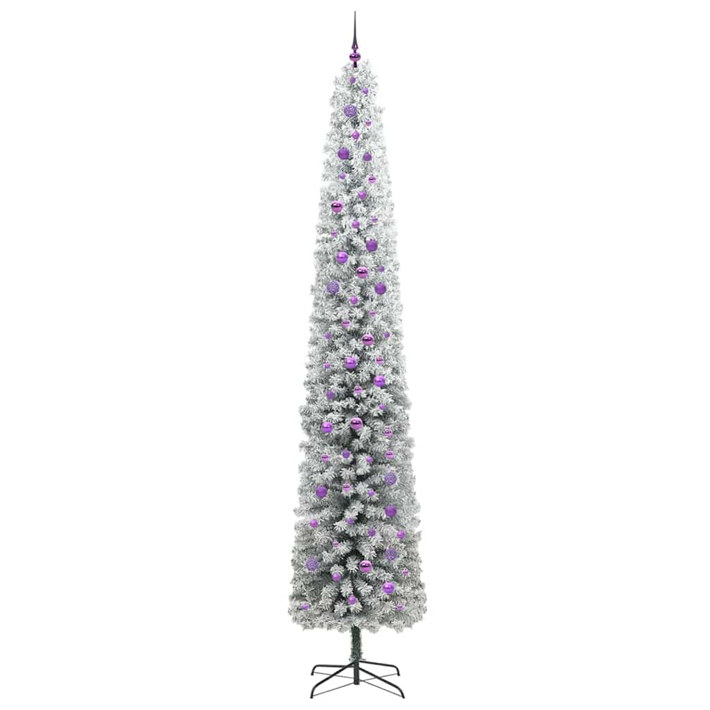 vidaXL Sztuczna choinka z podstawą Zielony 300 cm PVC, stal i plastik