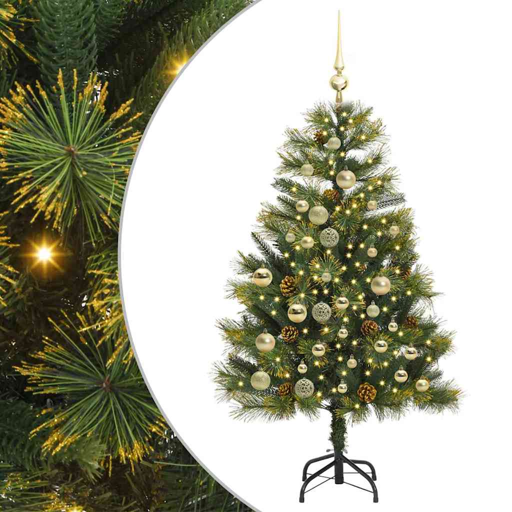 vidaXL Sztuczna Choinka z Zawieszkami Zielony 120 cm