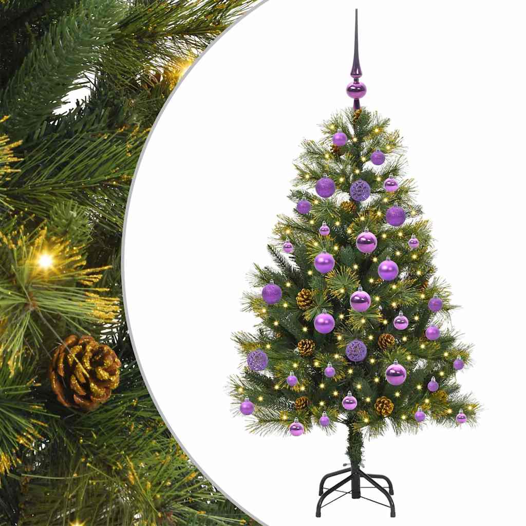 vidaXL Sztuczna Choinka z Zawieszkami Zielony 120 cm