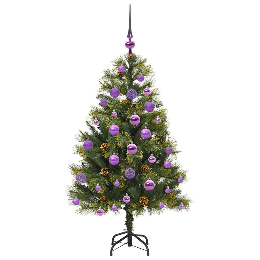 vidaXL Sztuczna Choinka z Zawieszkami Zielony 120 cm