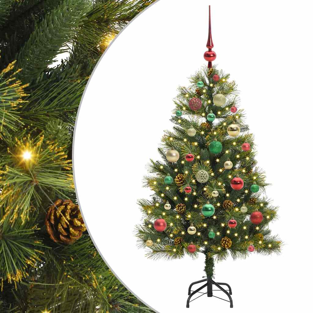 vidaXL Sztuczna Choinka z Zawieszkami Zielony 120 cm