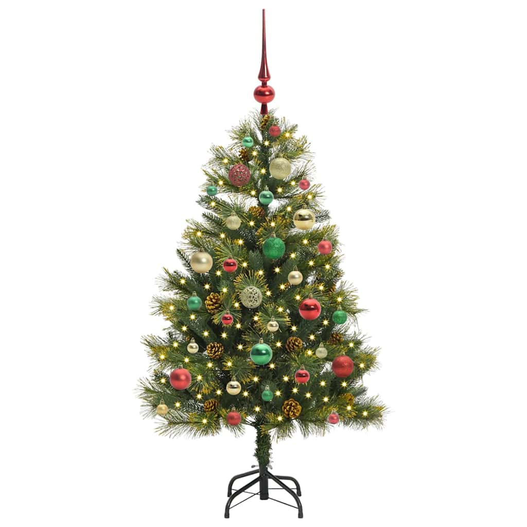 vidaXL Sztuczna Choinka z Zawieszkami Zielony 120 cm