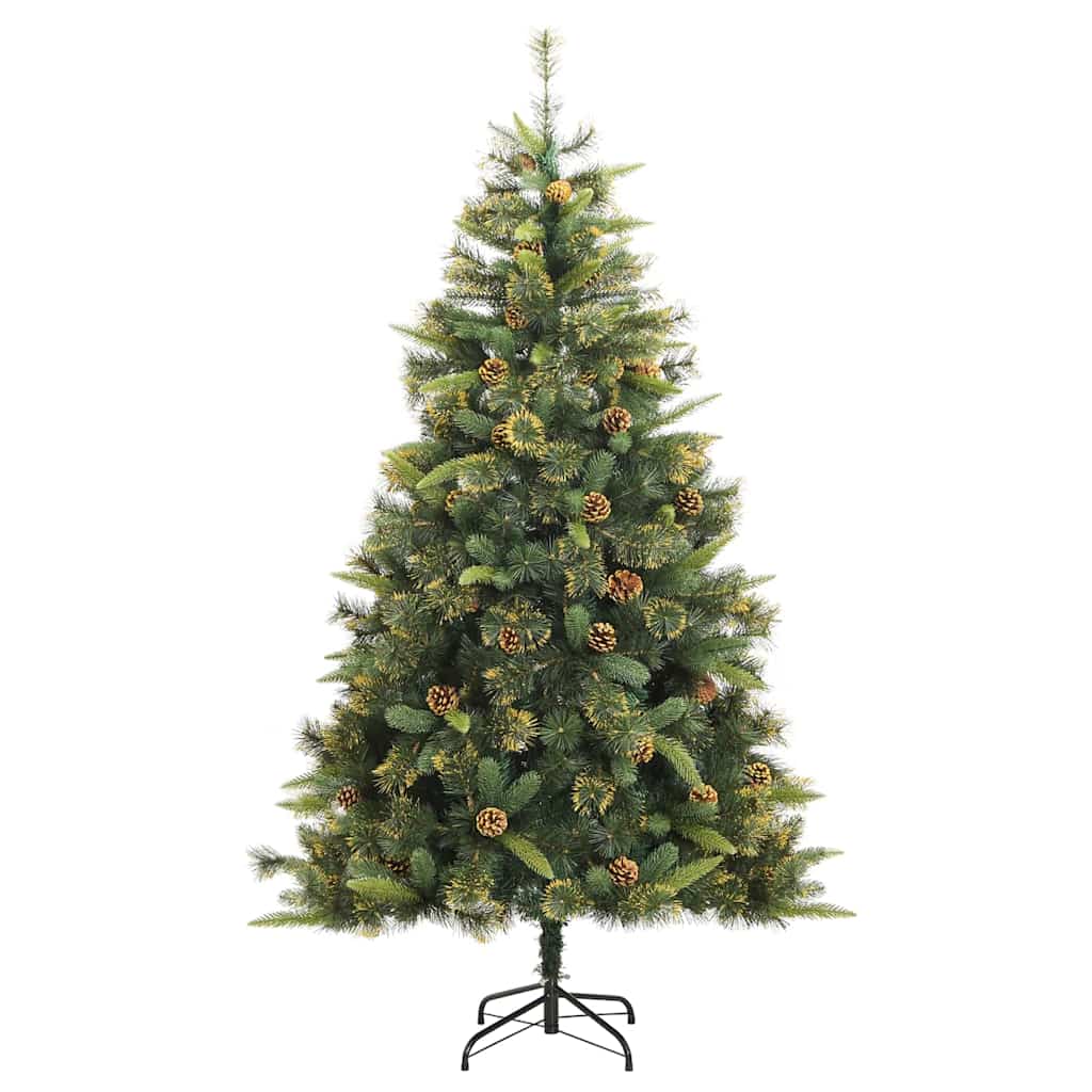 vidaXL Sztuczna Choinka z Zawieszkami Zielony 210 cm