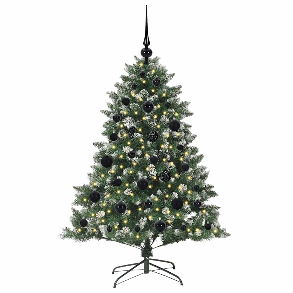 vidaXL Sztuczna choinka Zielony 120 cm PVC, plastik i stal