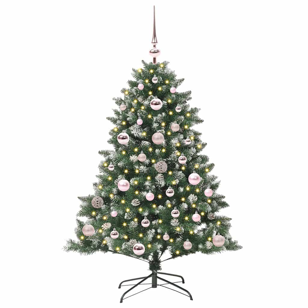 vidaXL Sztuczna choinka Zielony 120 cm PVC, plastik i stal