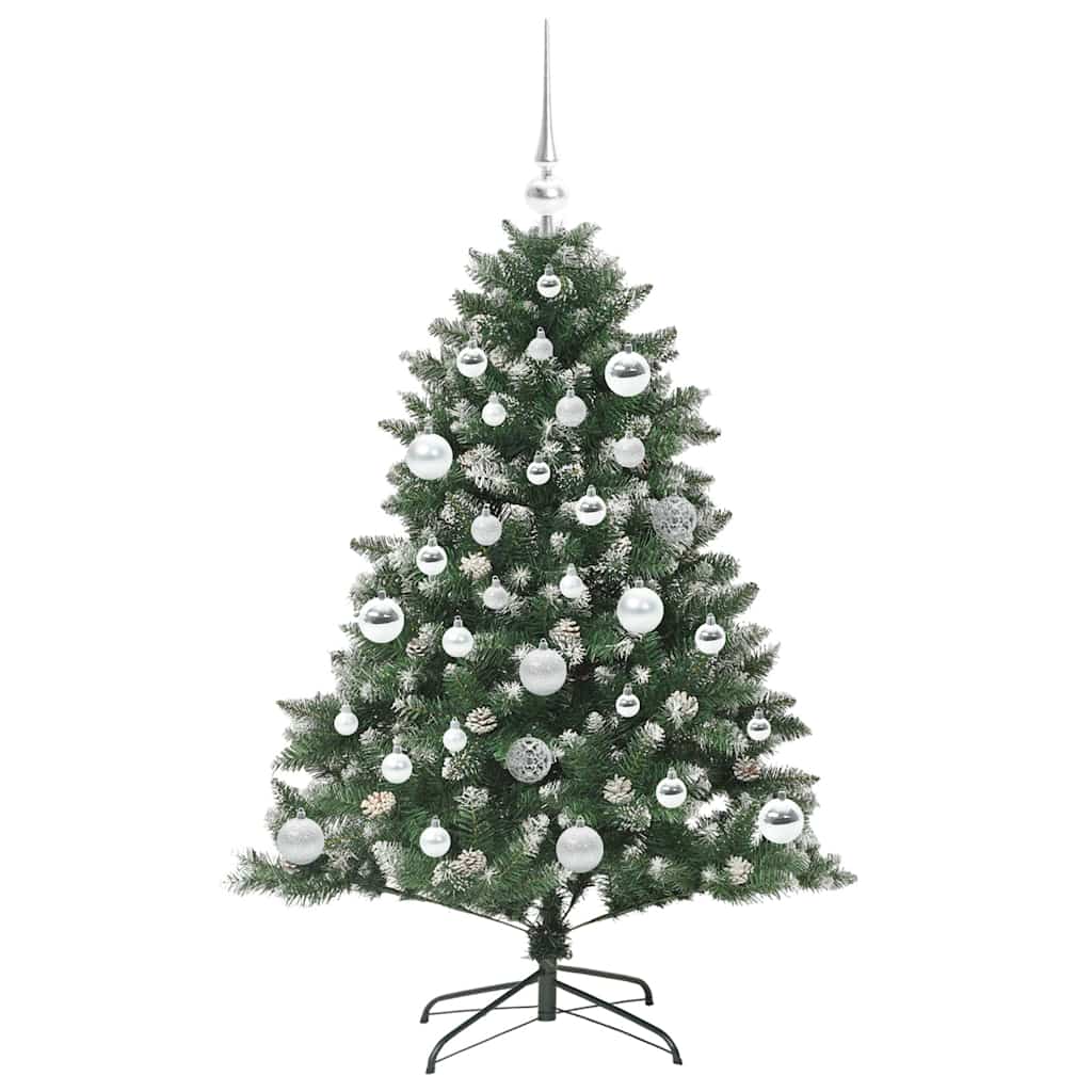vidaXL Sztuczna choinka Zielony 120 cm PVC, plastik i stal