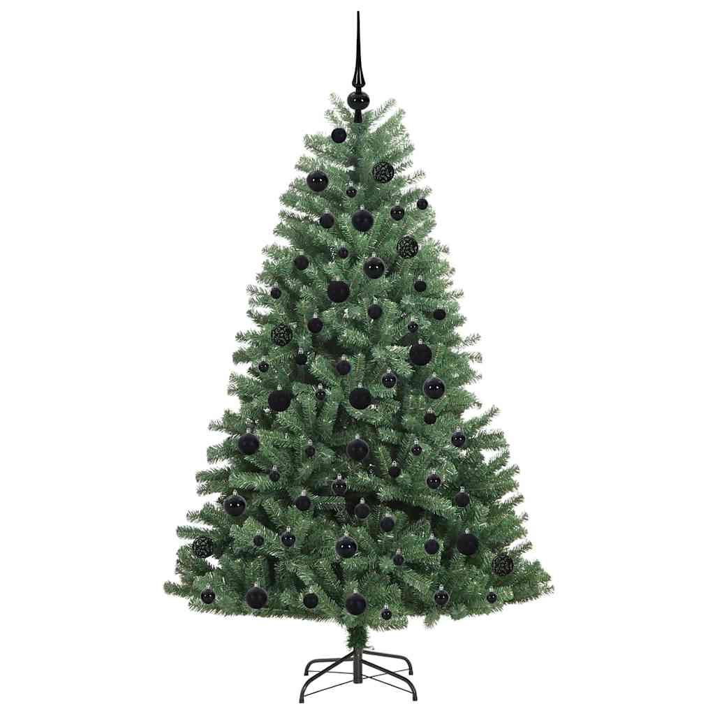vidaXL Sztuczna choinka z zawiasami Zielony 180 cm PVC i Metal