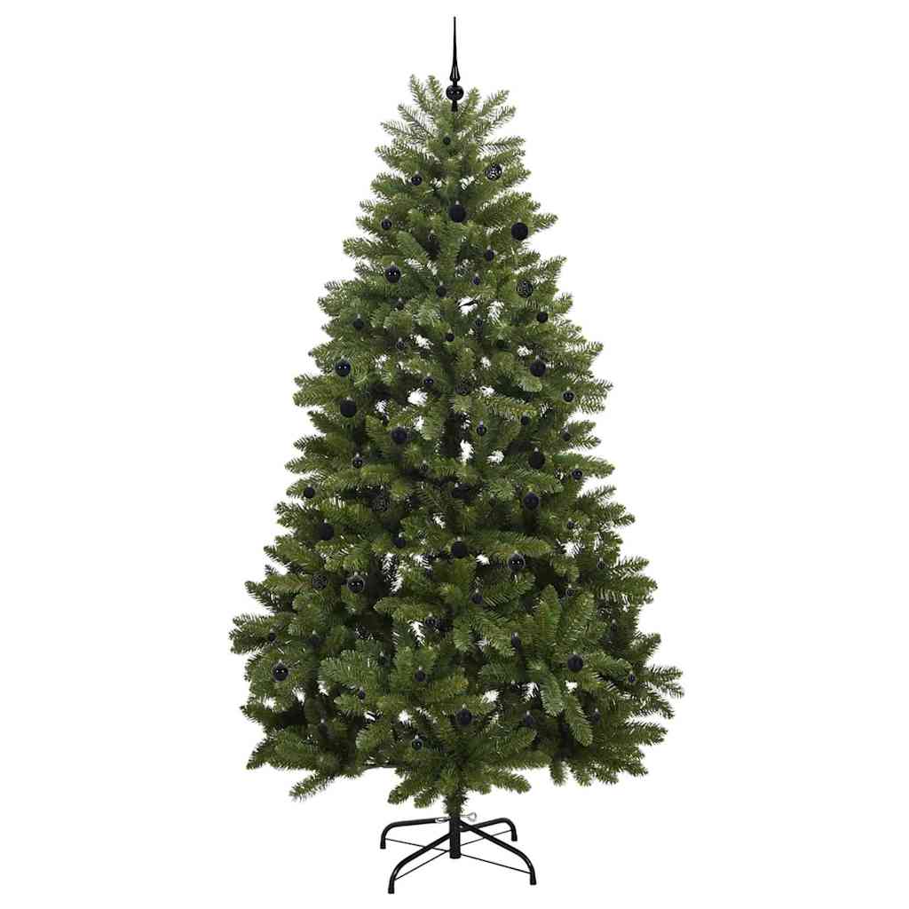 vidaXL Sztuczna choinka 300 cm 300 LED Ciepła biel PVC i stal zielony