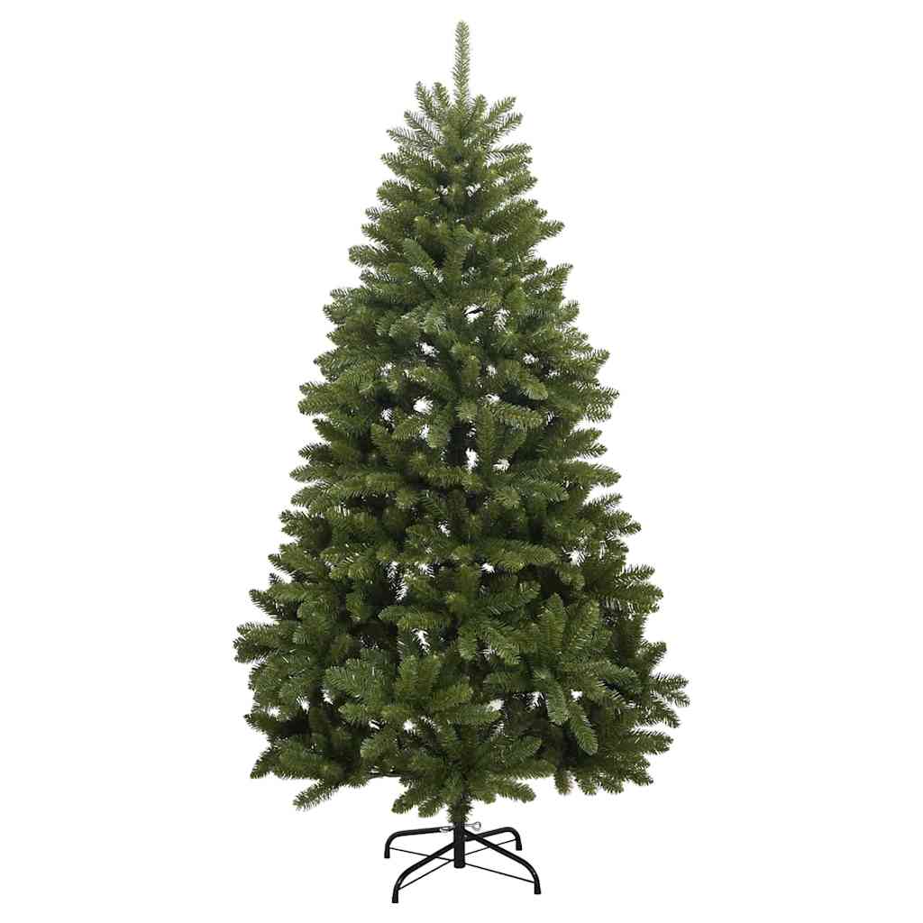 vidaXL Sztuczna choinka 300 cm 300 LED Ciepła biel PVC i stal zielony