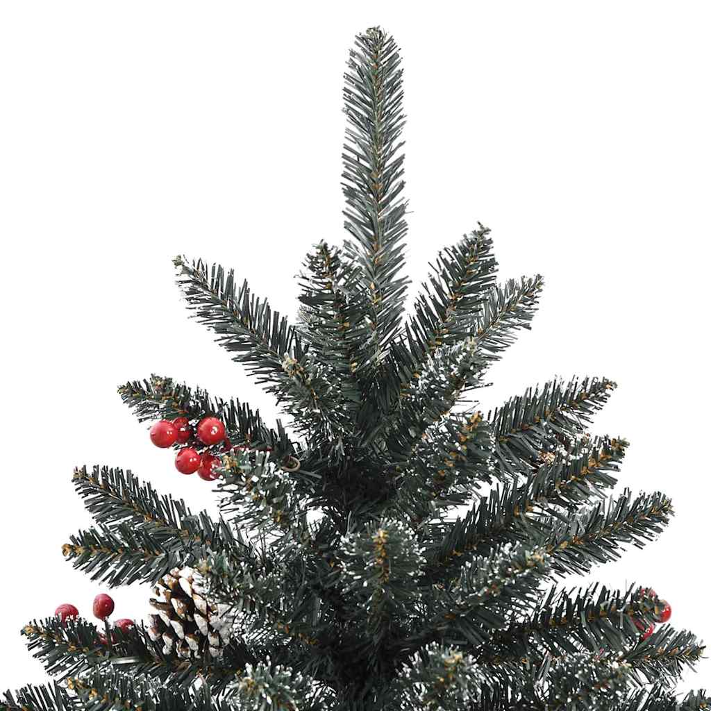 vidaXL Sztuczna choinka Zielony 150 cm PVC, plastik i stal