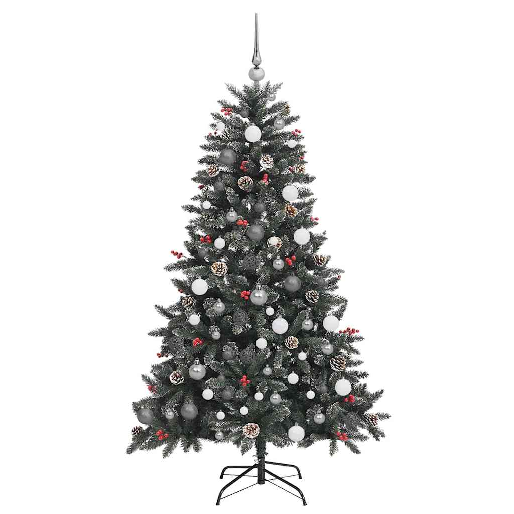 vidaXL Sztuczna choinka Zielony 180 cm PVC, plastik i stal