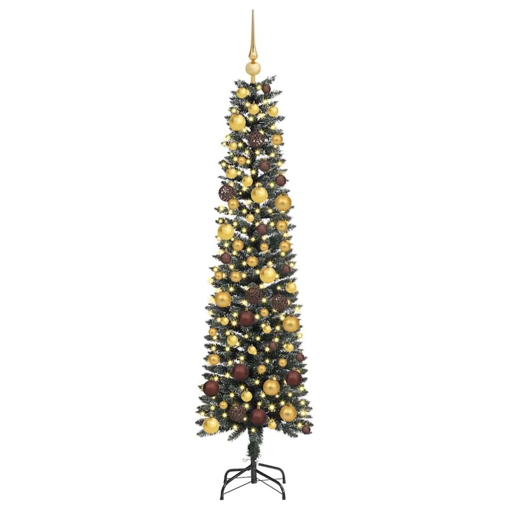 vidaXL Sztuczna choinka z podstawą Zielony 180 cm PVC, plastik i stal