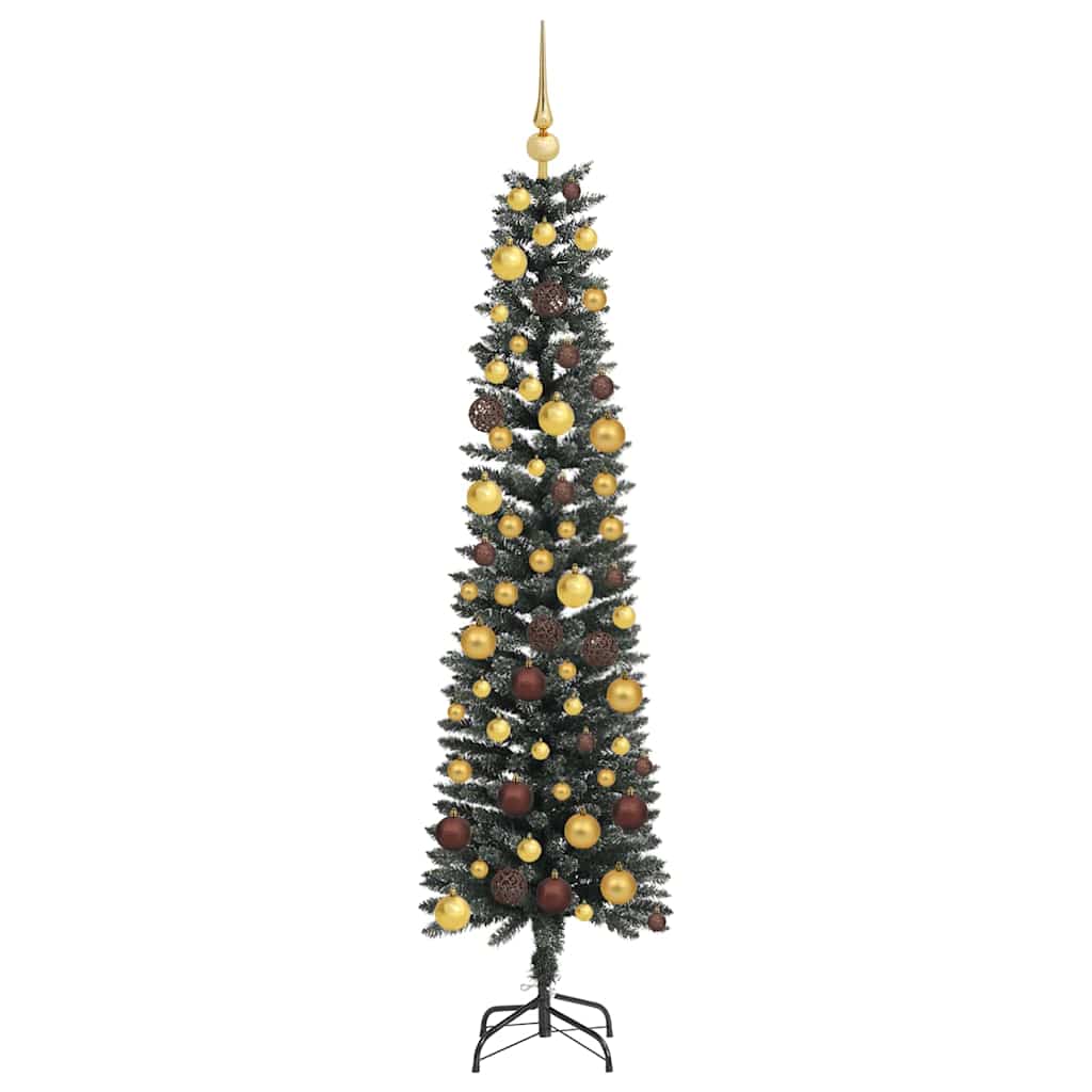 vidaXL Sztuczna choinka z podstawą Zielony 180 cm PVC, plastik i stal