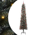 vidaXL Sztuczna choinka z podstawą Zielony 210 cm PVC, plastik i stal