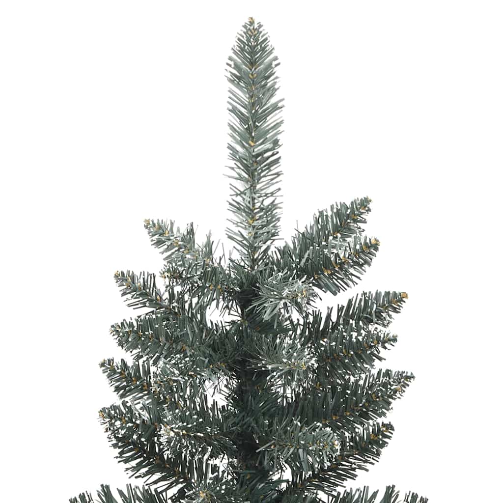 vidaXL Sztuczna choinka z podstawą Zielony 210 cm PVC, plastik i stal