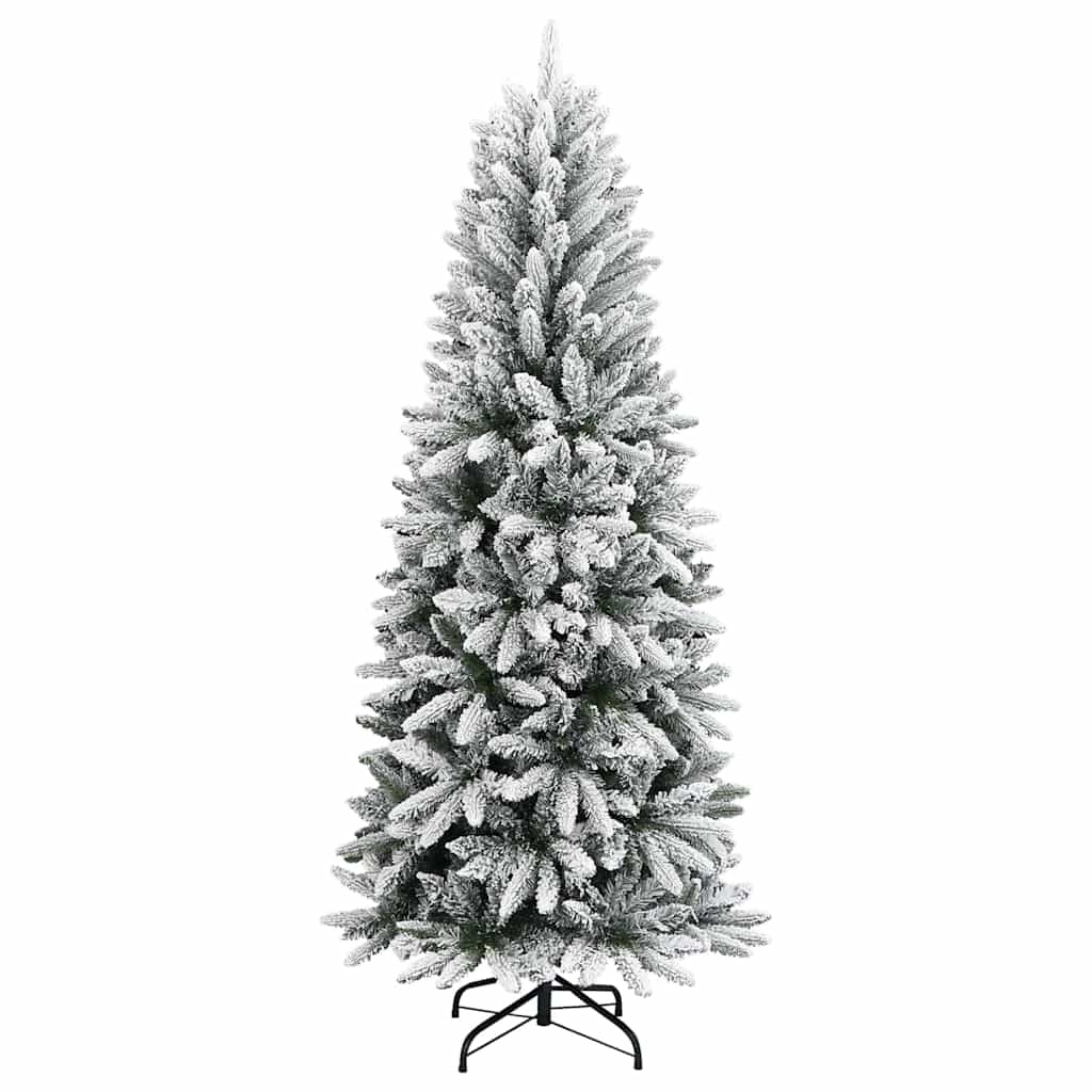 vidaXL Sztuczna choinka Biały 180 cm PVC, Plastik, Stal i PE