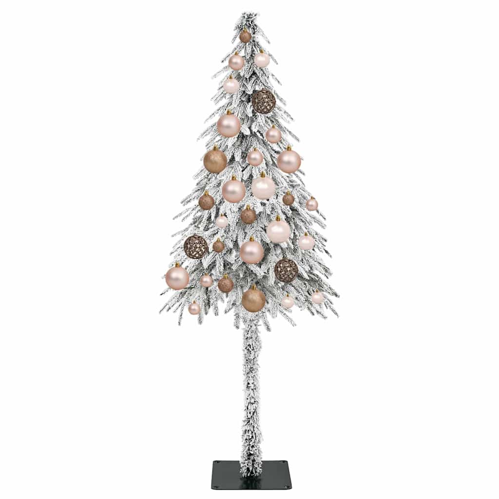 vidaXL Choinka z 150 diodami LED z podstawą Biały 120 cm PE i stal