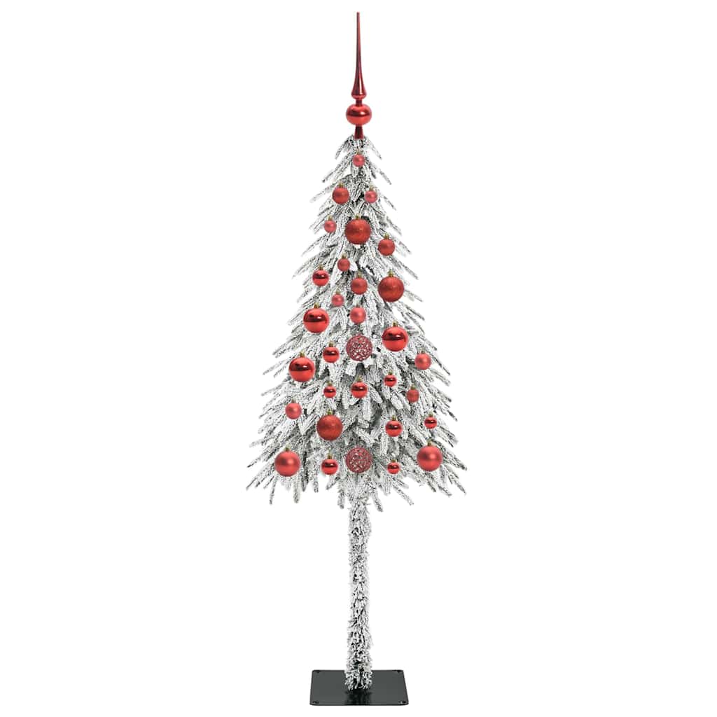 vidaXL Choinka z 150 diodami LED z podstawą Biały 120 cm PE i stal