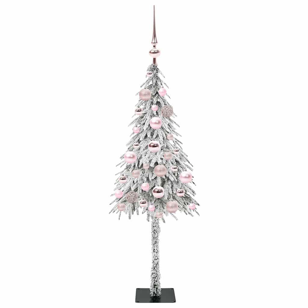 vidaXL Choinka z 150 diodami LED z podstawą Biały 120 cm PE i stal