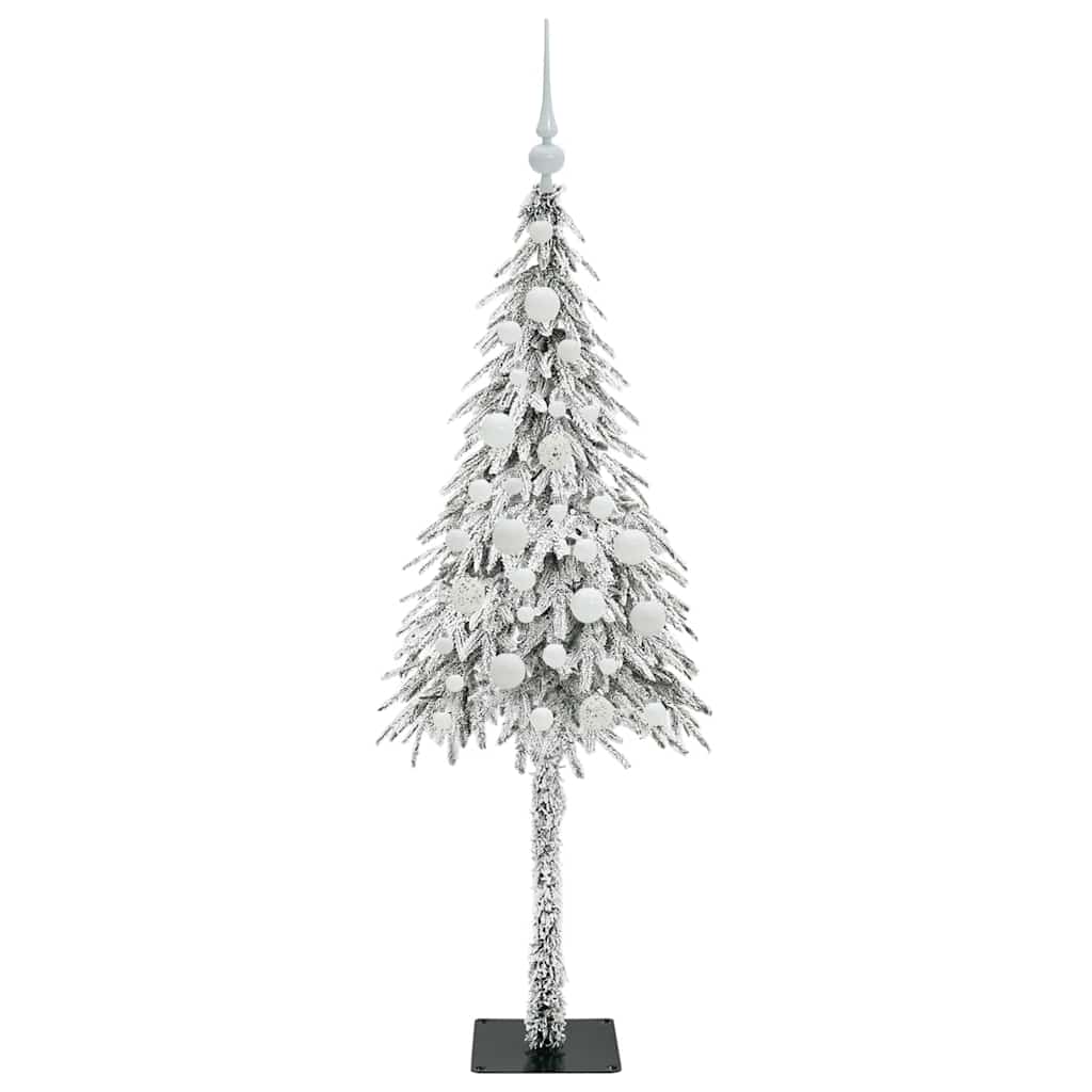 vidaXL Choinka z 150 diodami LED z podstawą Biały 120 cm PE i stal