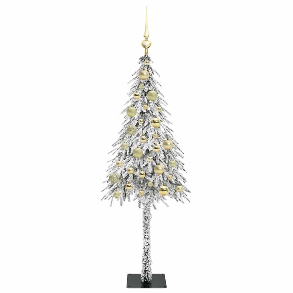vidaXL Choinka z 150 diodami LED z podstawą Biały 120 cm PE i stal
