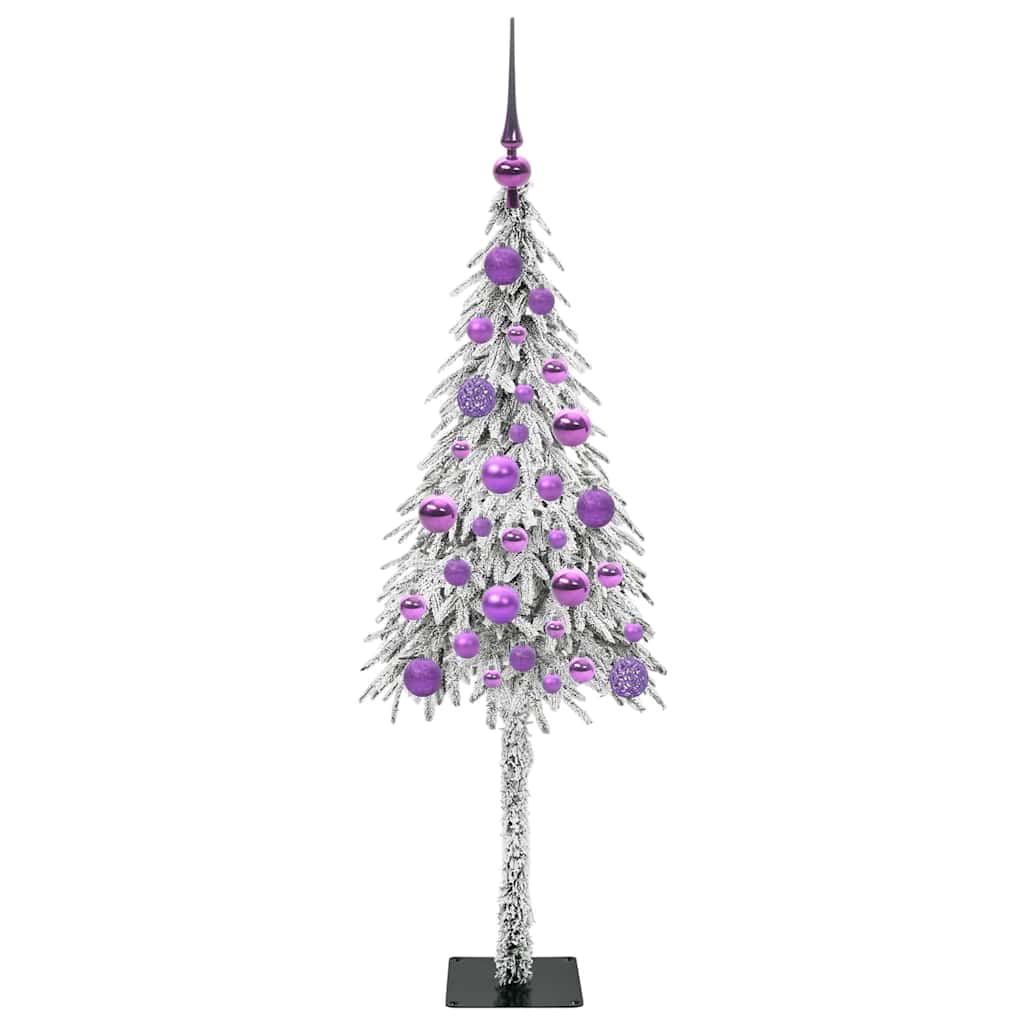 vidaXL Choinka z 150 diodami LED z podstawą Biały 120 cm PE i stal