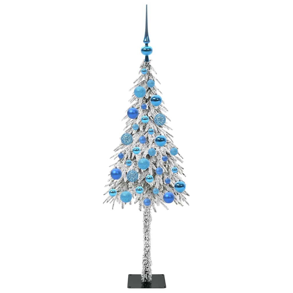 vidaXL Choinka z 150 diodami LED z podstawą Biały 120 cm PE i stal