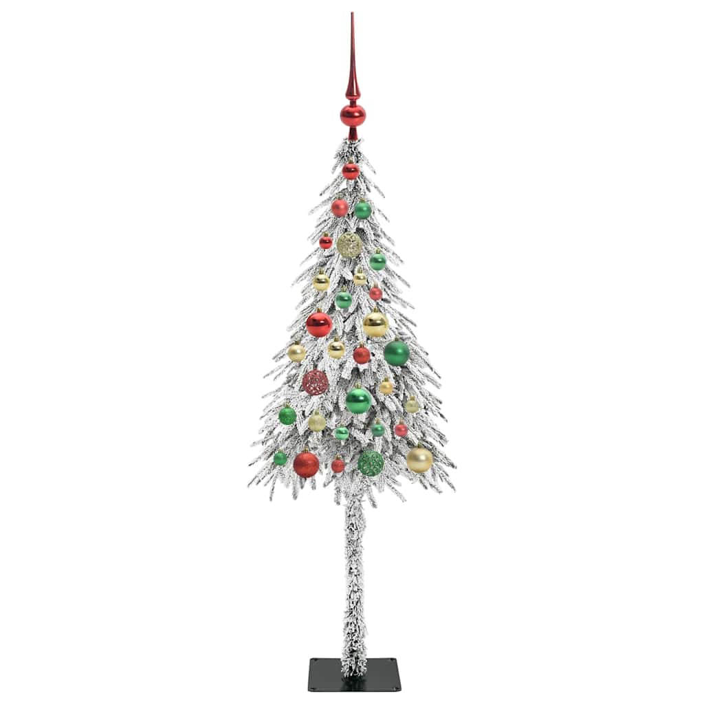vidaXL Choinka z 150 diodami LED z podstawą Biały 120 cm PE i stal