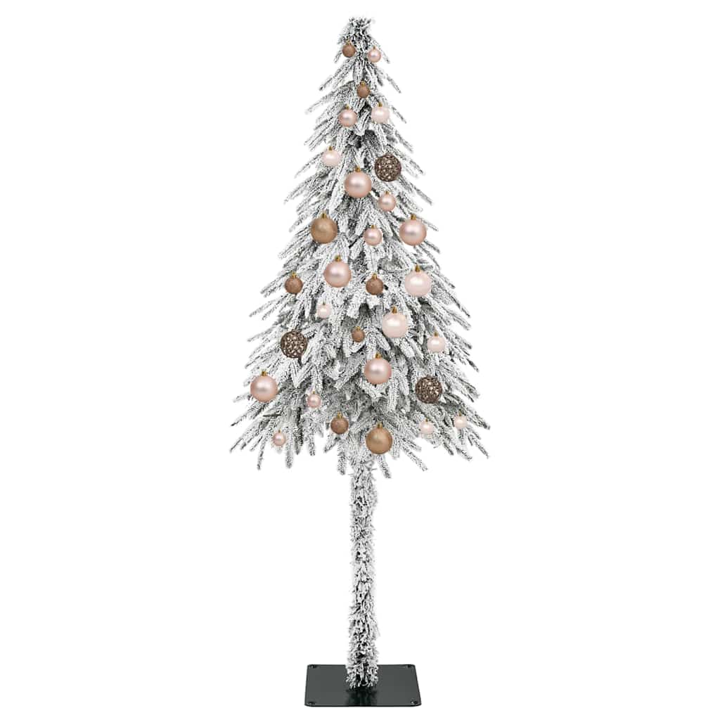 vidaXL Choinka z 150 diodami LED z podstawą Biały 150 cm PE i stal