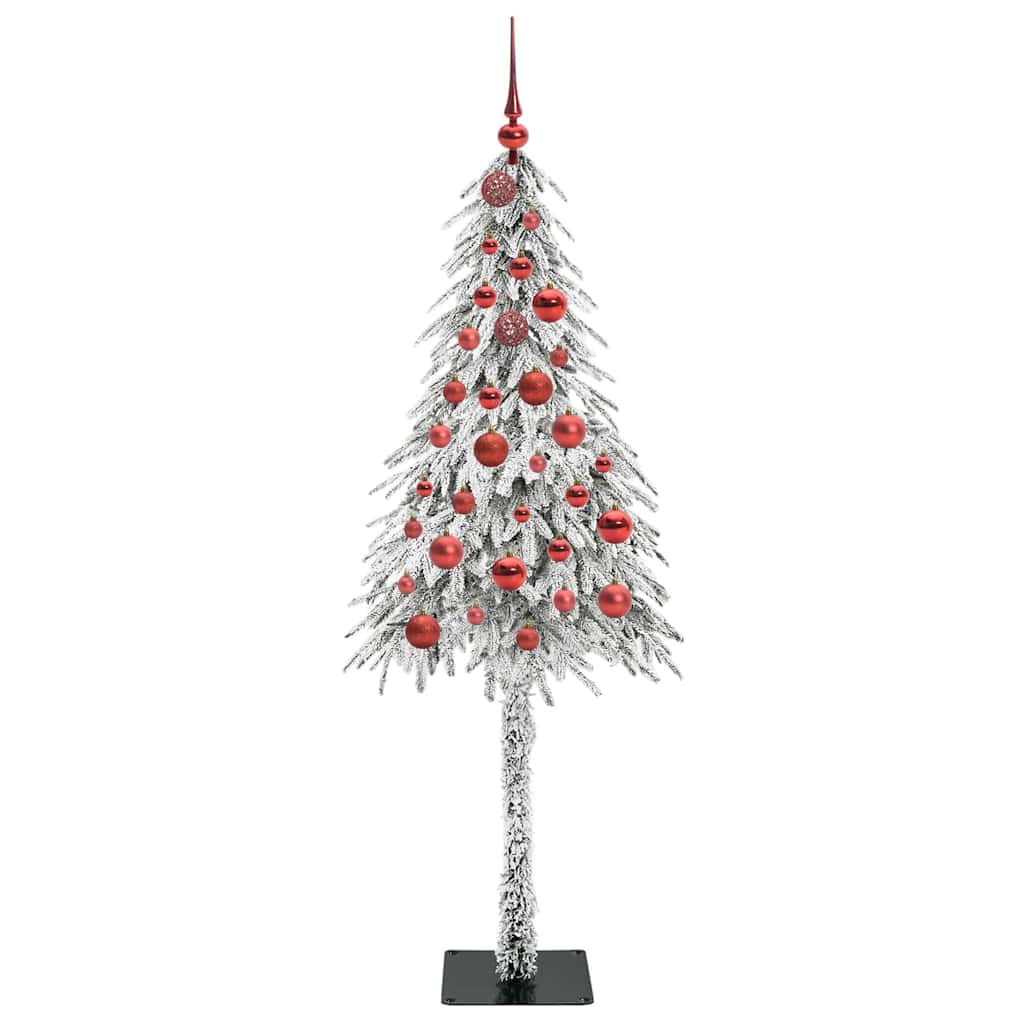vidaXL Choinka z 150 diodami LED z podstawą Biały 150 cm PE i stal